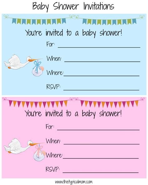 Free Baby Shower Invitation Template - Baby Shower invitation