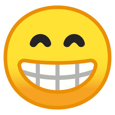Beaming face with smiling eyes Icon | Noto Emoji Smileys Iconset | Google