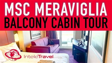 MSC Meraviglia Balcony Cabin Room Tour - all about your stateroom - YouTube