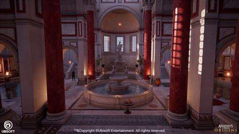 ArtStation - AC: Origins - Roman Baths, George Vourdoulas | Roman baths, Architecture, Roman house