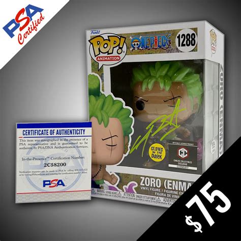 Funko Pop! - One Piece: Zoro Enma #1288 SIGNED by Christopher Sabat (P – Chalice Collectibles