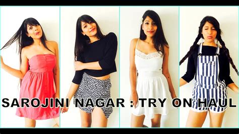 SAROJINI NAGAR- TRY ON HAUL| DivvyahNagar| - YouTube