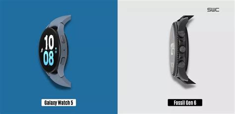 Galaxy Watch 5 vs Fossil Gen 6 Comparison - SmartwatchCrunch