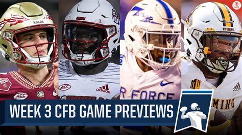 College Football Week 3 Preview: Florida State vs Louisville & MORE ...