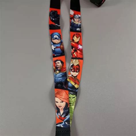 DISNEYLAND PARIS MARVEL Characters Pin Lanyard Strap Disneyland Paris ...