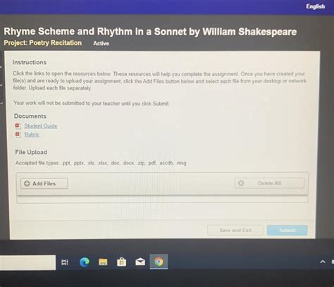 Rhyme Scheme and Rhythm in a Sonnet by William Shakespeare Project: Poetry Recitation Active ...