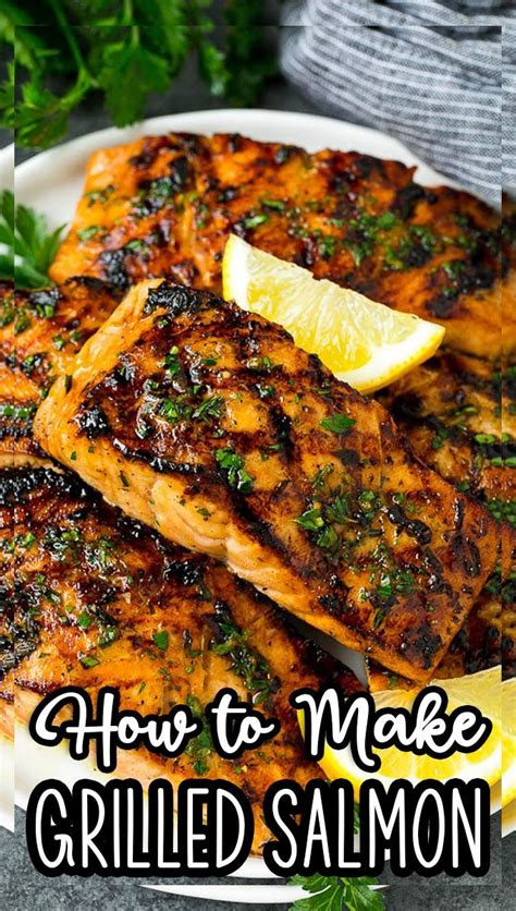 Grilled salmon with garlic and herbs – Artofit