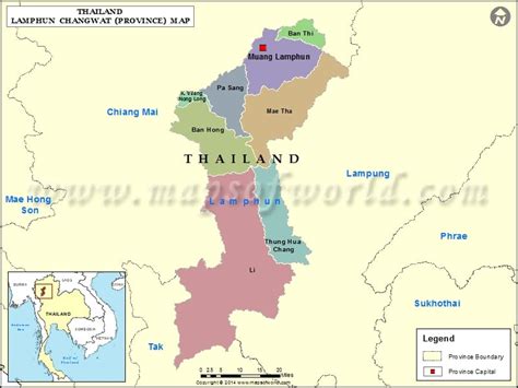 Lampang Map | Map of Lampang Province, Thailand