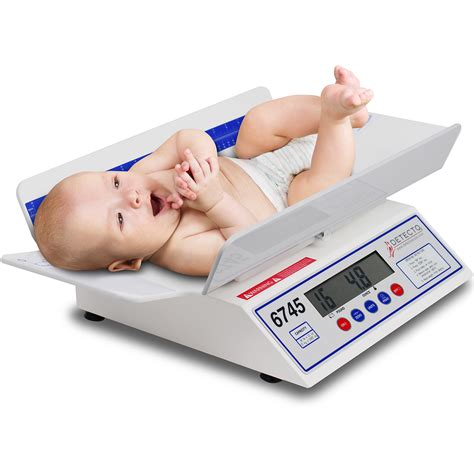 Detecto 6745 Digital Baby Scale, 30 lb x 0.1 oz, Pediatric Scale RS232 | eBay