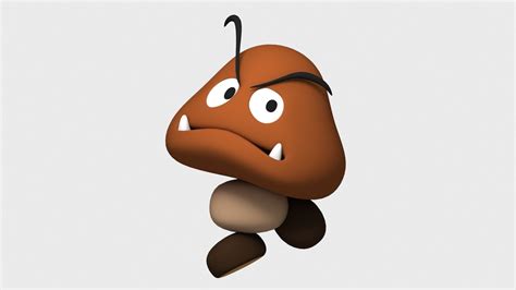 Goomba character rigged 3D | CGTrader