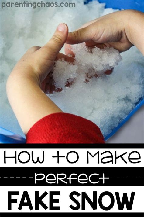 How to Make Perfect Fake Snow | How to make snow, Fake snow, Cool ...