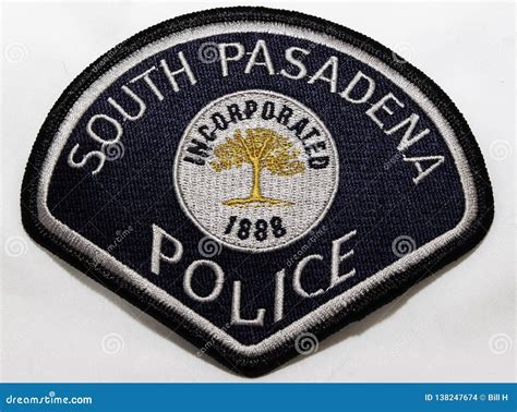 The Shoulder Patch of the South Pasadena Police Department in ...