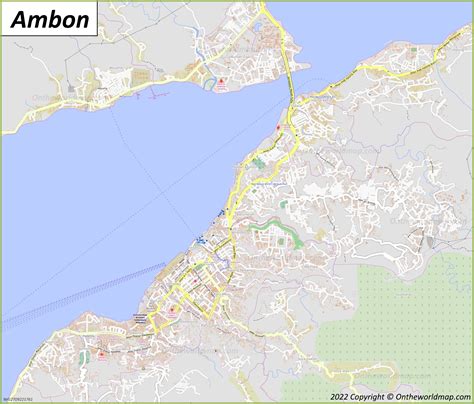 Ambon Map | Indonesia | Detailed Maps of Ambon City and Island