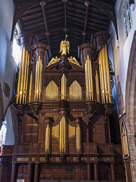 St Nicholas Cathedral Interior, Newcastle upon Tyne, UK with Organ Stock Photo - Image of ...