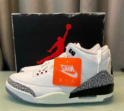 Jordan 3 retro white cements, Men's Fashion, Footwear, Sneakers on Carousell