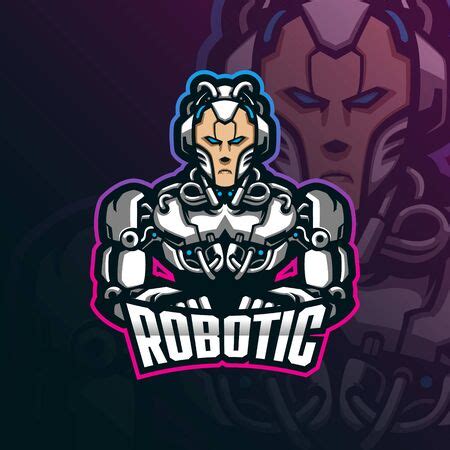 Vector of robotic mascot logo design - ID:147061227 - Royalty Free ...