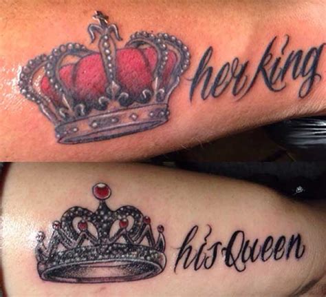 40 King & Queen Tattoos That Will Instantly Make Your Relationship ...