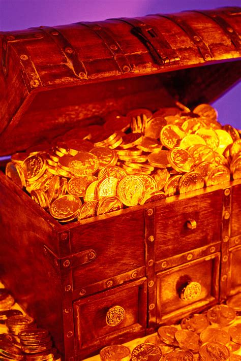 Treasure chest with gold coins Photograph by Garry Gay - Fine Art America