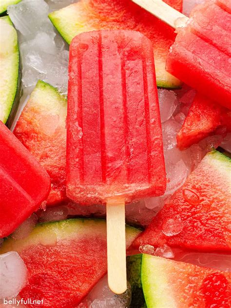 Watermelon Popsicles Recipe {kid friendly or boozy} - Belly Full