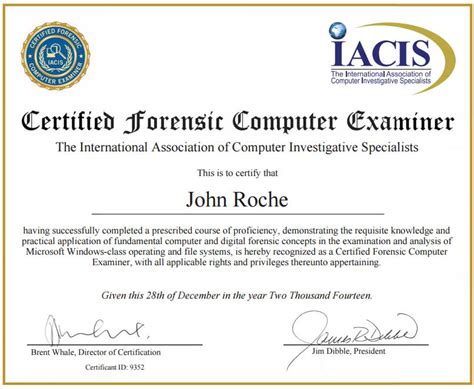 Certifications - Digital Forensics Corporation - Digital Forensics Corporation