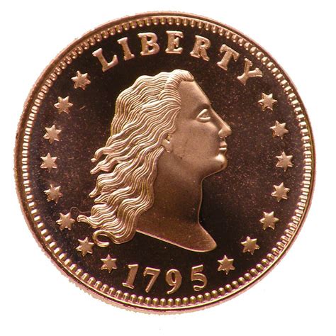 1 oz Copper Round Flowing Hair Design Showcasing the Flowing Hair Silver Dollar Design Buy and ...