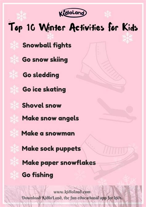 Top 10 Fun Winter Activities For Kids - KidloLand