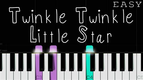 Twinkle Twinkle Little Star - EASY Piano Tutorial Acordes - Chordify