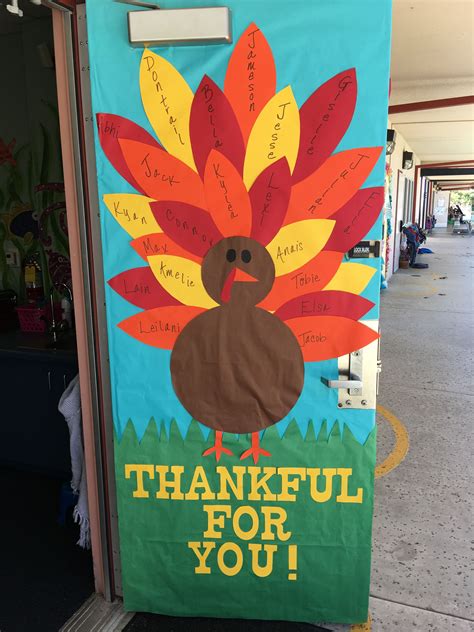 Thanksgiving Classroom Door ... | Thanksgiving classroom, School door decorations, Thanksgiving ...
