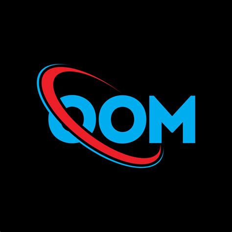 logotipo de om carta de oom. diseño del logotipo de la letra oom ...