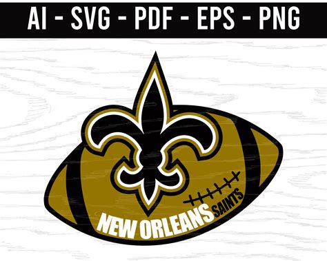 New Orleans Saints Logo Decal SVG