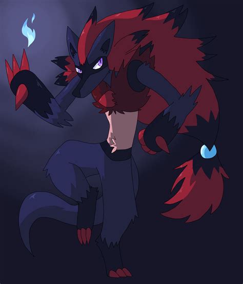 Zoroark + Lucario Fusion: Zorocario by Gaokajii on DeviantArt