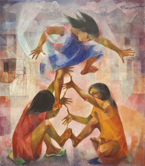 VICENTE SILVA MANANSALA (The Philippines 1910-1981) , Luksong-Tinik (Jumping over Thorns ...