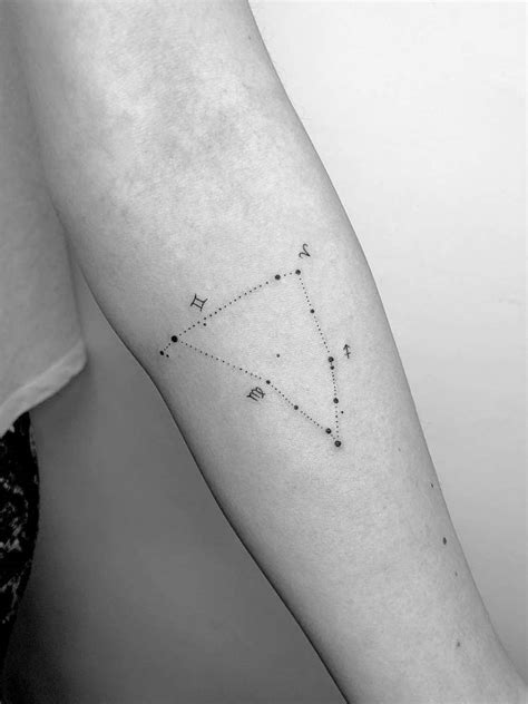 25 Capricorn Constellation Tattoo Designs, Ideas and Meanings for Zodiac Lovers - Tattoo Me Now