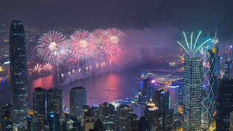 Hong Kong holds fireworks show to celebrate Lunar New Year - CGTN