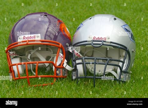 American Football helmets Stock Photo - Alamy