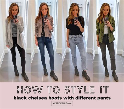 4 ways to wear the black chelsea boots from the nsale – Artofit