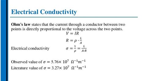 Electrical Conductivity