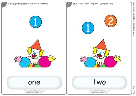 Count-and-move - COUNT AND MOVE PICTURE CARDS SONG - Page 1/ of 20 ...