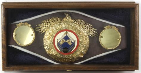 Lot Detail - 1988 WBO Championship Belt In Presentation Case