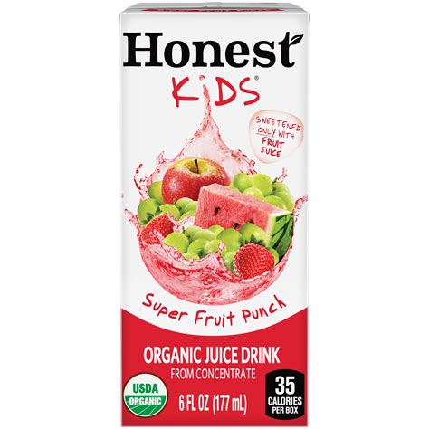 EWG's Food Scores | Honest Kids Organic Juice Drink, Super Fruit Punch