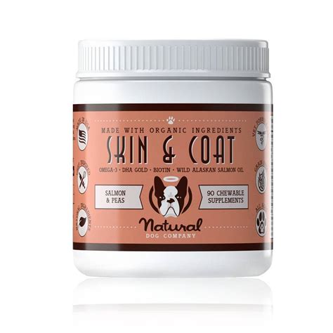 Skin and Coat Supplement for Dogs - Natural Dog Company | VetRxDirect | 90 Chewable Supplements