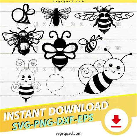 Bee SVG Bundle For Use With Cricut and other