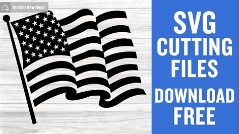 American Flag Svg Free Cut File for Cricut - YouTube