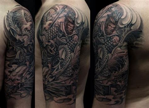 Chronic Ink Tattoo - Toronto Tattoo Monkey king & Dragon half sleeve tattoo done by BKS. | Asian ...