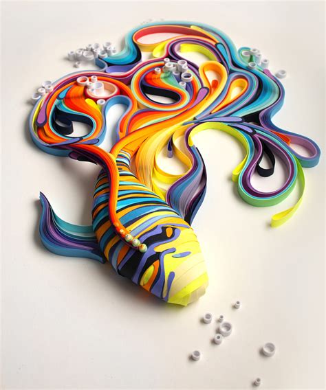 Yulia Brodskaya, Amazing Paper Artist & Graphic Designer Makes Vibrant Quilled Paper ...