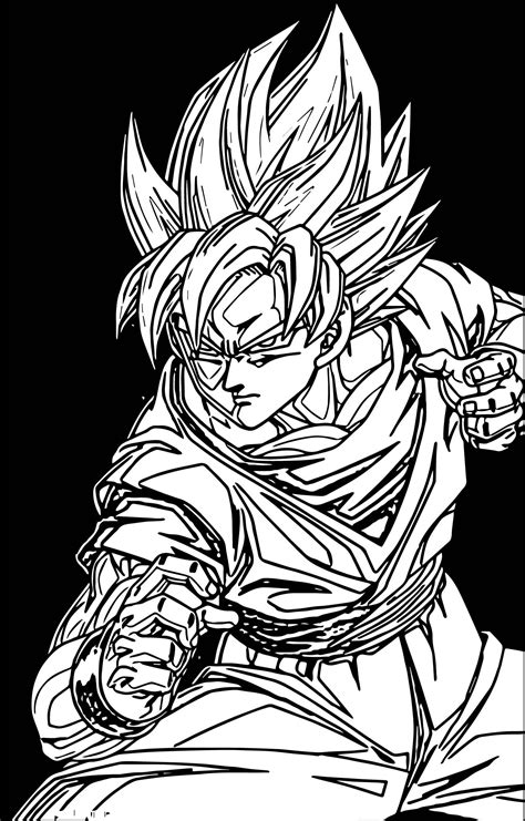 Goku Printable Coloring Pages