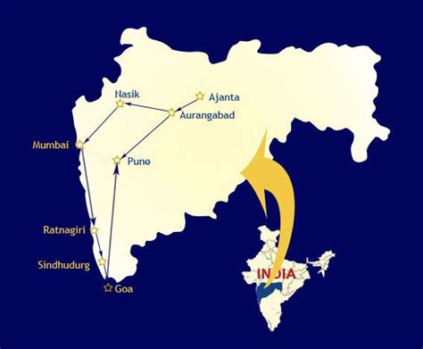 Deccan Odyssey Journey Route Map | Deccan Odyssey Train Tour