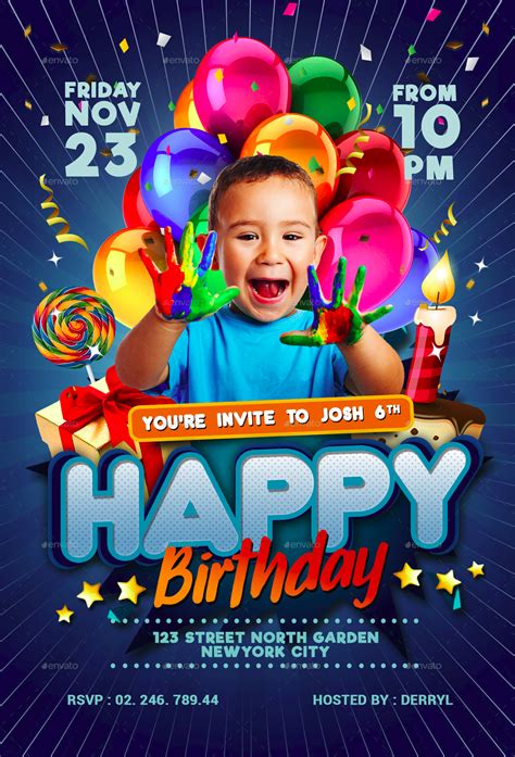 Children Birthday Invitation - 16+ Examples, Illustrator, Word, Pages ...