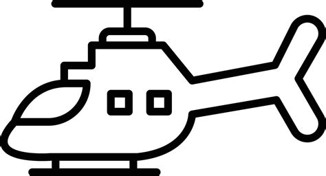 Helicopter Outline Vector Art, Icons, and Graphics for Free Download