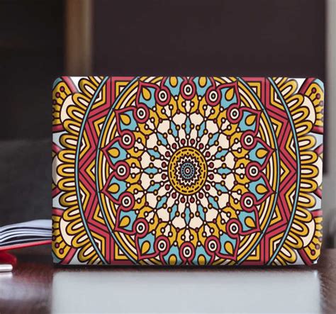 Oriental Pattern Laptop Sticker - TenStickers